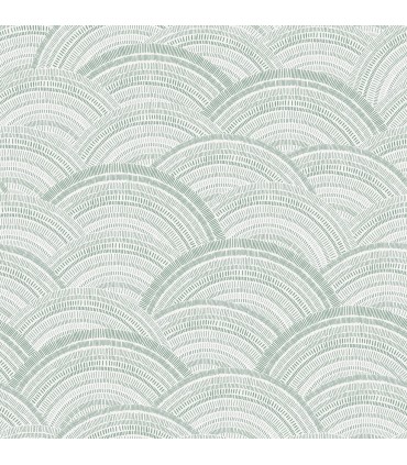 4146-27202 - Encircle Green Geometric Wallpaper-Harmony