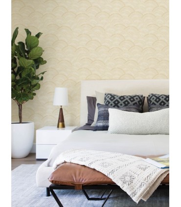 4146-27204 - Encircle Yellow Geometric Wallpaper-Harmony