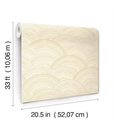 4146-27204 - Encircle Yellow Geometric Wallpaper-Harmony