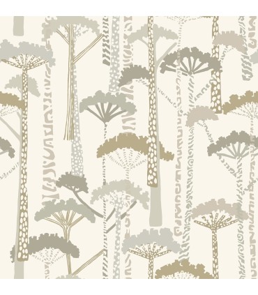 4146-27207 - Unify Metallic Forest Wallpaper-Harmony