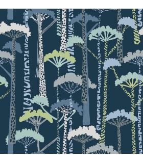 4146-27208 - Unify Indigo Forest Wallpaper-Harmony