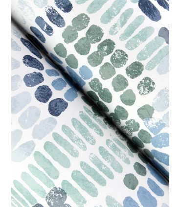 4146-27215 - Wanderer Blueberry Mosiac Wallpaper-Harmony