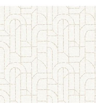 4146-27221 - Integrity Dove Arched Outlines Wallpaper-Harmony