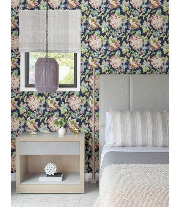 4146-27224 - Valdivian Fuchsia Floral Wallpaper-Harmony