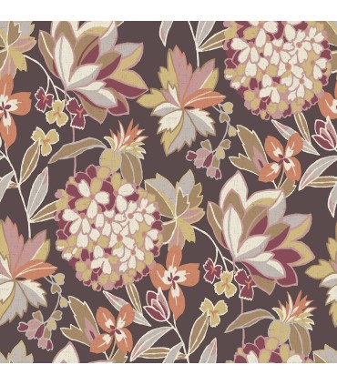 4146-27225 - Valdivian Honey Floral Wallpaper-Harmony