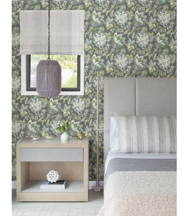 4146-27227 - Valdivian Aqua Floral Wallpaper-Harmony