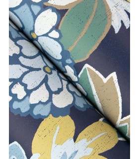 4146-27228 - Valdivian Indigo Floral Wallpaper-Harmony