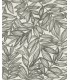 4146-27229 - Rhythmic Charcoal Leaf Wallpaper-Harmony