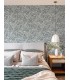 4146-27230 - Rhythmic Denim Leaf Wallpaper-Harmony