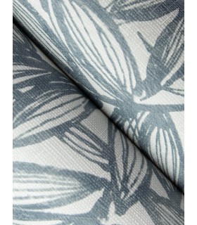 4146-27230 - Rhythmic Denim Leaf Wallpaper-Harmony