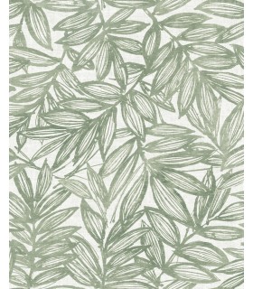 4146-27231 - Rhythmic Sage Leaf Wallpaper-Harmony