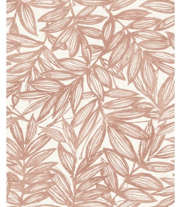 4146-27232 - Rhythmic Coral Leaf Wallpaper-Harmony