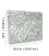 4146-27234 - Rhythmic Grey Leaf Wallpaper-Harmony