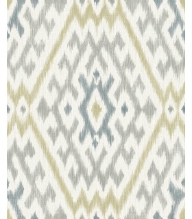 4146-27235 - Solola Chartreuse Ikat Wallpaper-Harmony