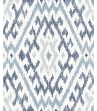 4146-27238 - Solola Blue Ikat Wallpaper-Harmony