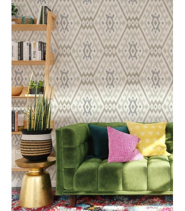 4146-27239 - Solola Stone Ikat Wallpaper-Harmony