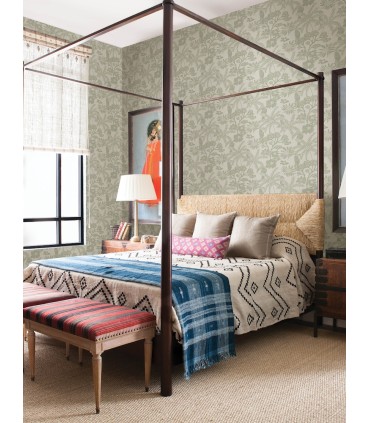 4146-27244 - Jacaranda Sage Tropical Trail Wallpaper-Harmony