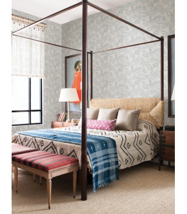 4146-27245 - Jacaranda Light Blue Tropical Trail Wallpaper-Harmony