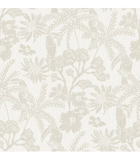 4146-27246 - Jacaranda Taupe Tropical Trail Wallpaper-Harmony