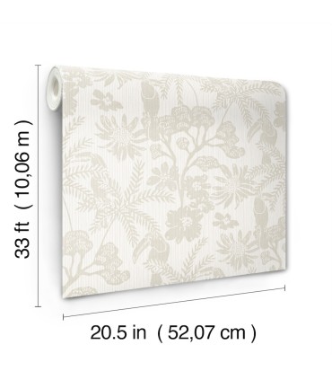 4146-27246 - Jacaranda Taupe Tropical Trail Wallpaper-Harmony