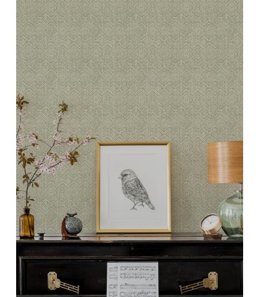 4146-27253 - Gallivant Sage Woven Geometric Wallpaper-Harmony