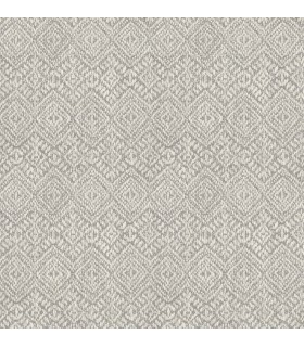 4146-27254 - Gallivant Grey Woven Geometric Wallpaper-Harmony