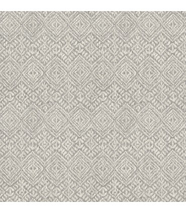 4146-27254 - Gallivant Grey Woven Geometric Wallpaper-Harmony