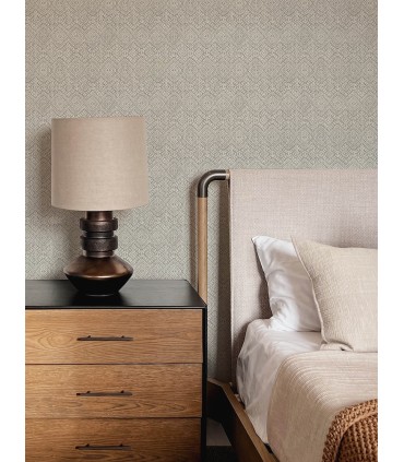 4146-27254 - Gallivant Grey Woven Geometric Wallpaper-Harmony