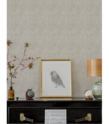 4146-27254 - Gallivant Grey Woven Geometric Wallpaper-Harmony