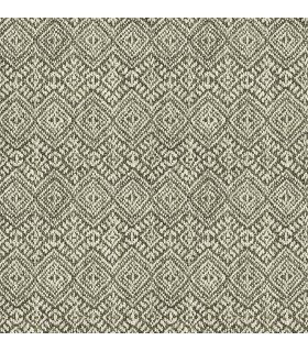 4146-27255 - Gallivant Black Woven Geometric Wallpaper-Harmony