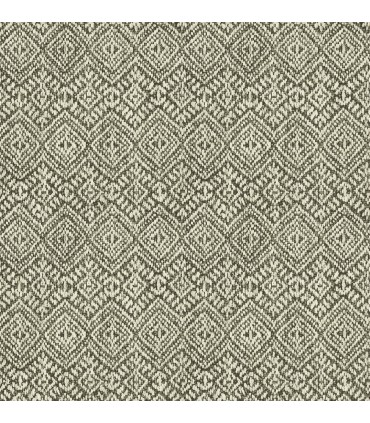 4146-27255 - Gallivant Black Woven Geometric Wallpaper-Harmony