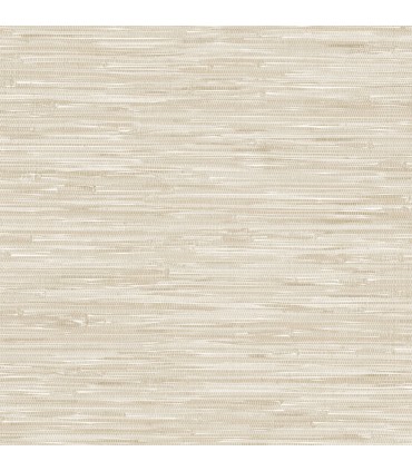4146-27258 - Exhale Dove Woven Faux Grasscloth Wallpaper-Harmony
