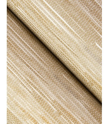 4146-27259 - Exhale Light Brown Woven Faux Grasscloth Wallpaper-Harmony