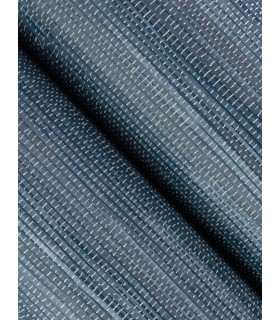 4146-27260 - Exhale Indigo Woven Faux Grasscloth Wallpaper-Harmony