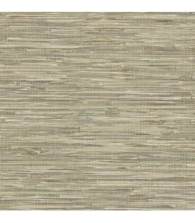 4146-27262 - Exhale Olive Woven Faux Grasscloth Wallpaper-Harmony