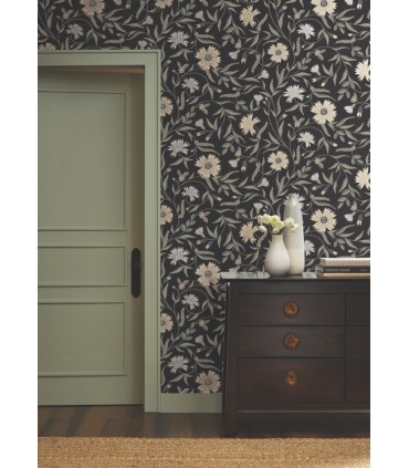 RF7434 - Aster Black Wallpaper- Rifle Paper Co. 3