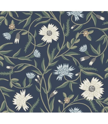 RF7435 - Aster Navy Wallpaper- Rifle Paper Co. 3