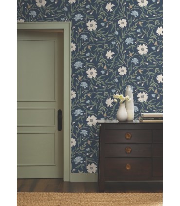 RF7435 - Aster Navy Wallpaper- Rifle Paper Co. 3
