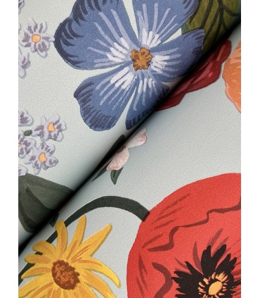 RF7493 - Blossom Light Blue Wallpaper- Rifle Paper Co. 3