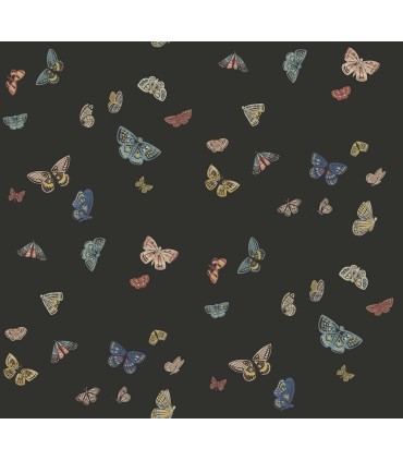 RF7413 - Butterfly House Black Wallpaper- Rifle Paper Co. 3
