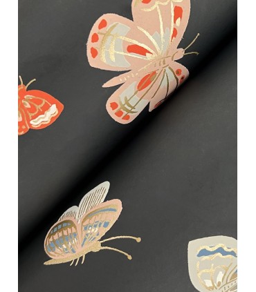 RF7413 - Butterfly House Black Wallpaper- Rifle Paper Co. 3