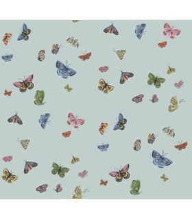 RF7414 - Butterfly House Light Blue Wallpaper- Rifle Paper Co. 3