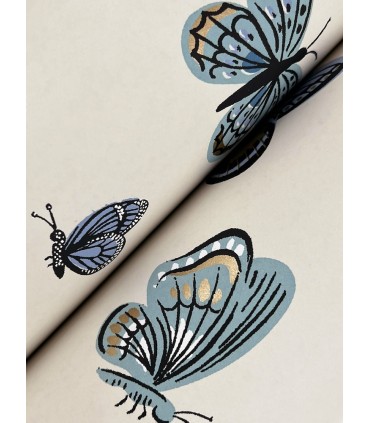RF7412 - Butterfly House Linen Wallpaper- Rifle Paper Co. 3