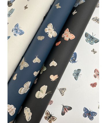 RF7415 - Butterfly House Navy Wallpaper- Rifle Paper Co. 3