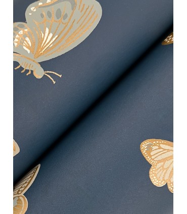 RF7415 - Butterfly House Navy Wallpaper- Rifle Paper Co. 3