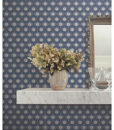 RF7441 - Emma Navy Wallpaper- Rifle Paper Co. 3
