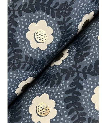 RF7441 - Emma Navy Wallpaper- Rifle Paper Co. 3