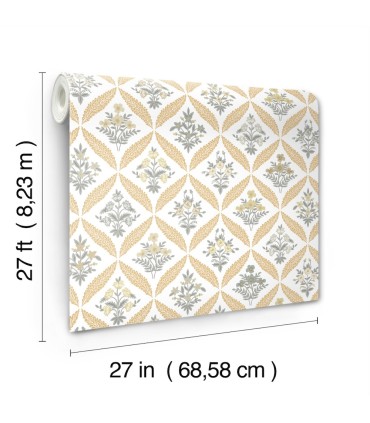 RF7511 - Estee Garden Gold Wallpaper- Rifle Paper Co. 3