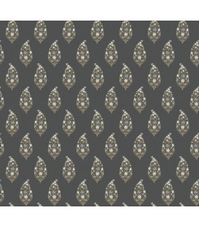 RF7472 - Paisley Black Wallpaper- Rifle Paper Co. 3