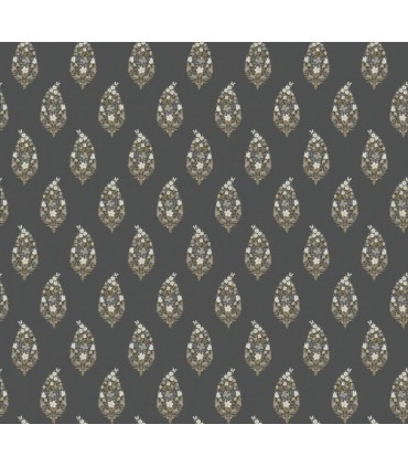 RF7472 - Paisley Black Wallpaper- Rifle Paper Co. 3